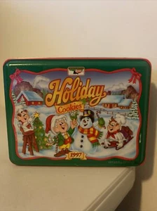 Keebler Holiday Cookies Christmas Empty Tin 1997 Vintage Collectible - Picture 1 of 14