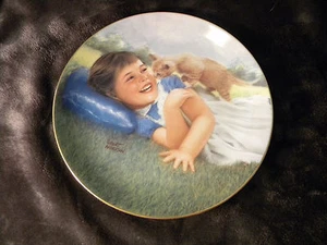 Curious Kitten Robert Anderson piatto gatto bambina - Foto 1 di 4