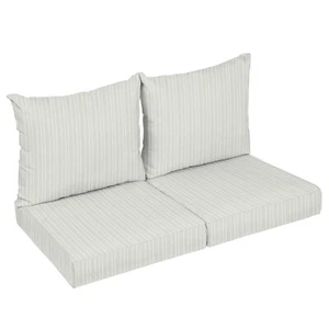 Sorra Home Outdura Outdoor Square Loveseat Kissen und Kissen Set - Bild 1 von 35