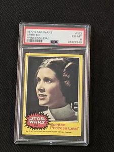 1977 Star Wars Series 3 Spirited Princess Leia! PSA 6 Card #152 - Picture 1 of 7