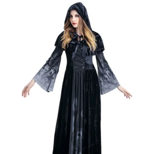 Women Dress Set Devil Suit Costume Halloween Party Cosplay Vampire Queen Uniform - Picture 1 of 9