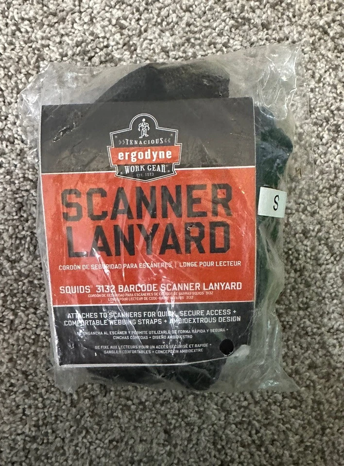 Ergodyne Squids 3132 Barcode Scanner Harness, Large, Black