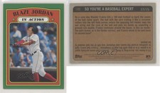2021 Topps Heritage Minor League Edition In Action Green Border /75 Blaze Jordan