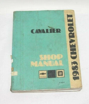 1983 Chevrolet Cavalier заводской оригинальный сервис ремонт руководство книга #F32 - Изображение 1 из 4
