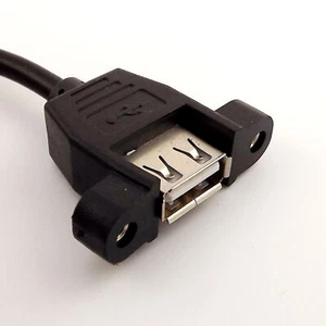 1x USB 2.0 A Female Panel Mount to Micro USB Male Adapter Cable for Android 1FT - Picture 1 of 5