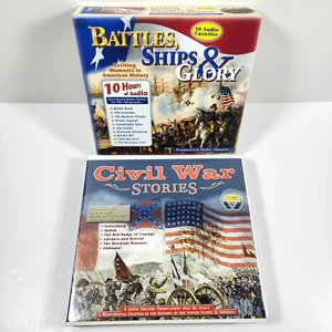 Battles Ships Glory Civil War Stories Radio Theater Audio Cassette US History - Picture 1 of 22