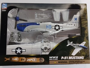 Ray P-51 Mustang Scale Model WWII Airplane Assemble Model Kit Toy 8+ - Picture 1 of 6