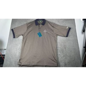 IZOD CLUB Houndstooth Golf Polo Shirt Embroidered Logo Short Sleeve XL NWT - Picture 1 of 9