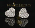 Aretes Para Hombre Heart 925 White Silver 0.25Ct Diamond Men & Women Earrings