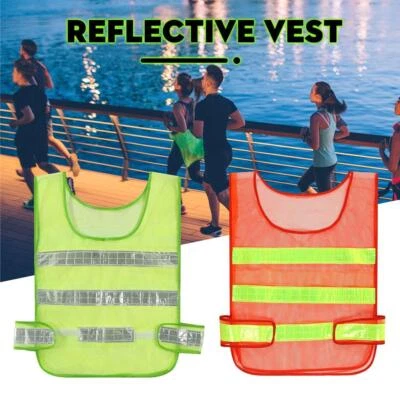 Reflective Vest Running Safety Vests Jogging Bike Night Sports High Visibi D2P3 - Image 1 of 4