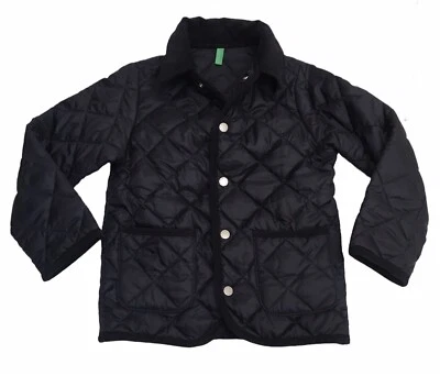 Abrigo Chaqueta Acolchada United Colors of Benetton Negro Niños Niñas Talla XS 4-5 USADO EN EXCELENTE ESTADO Foto 1 de 3