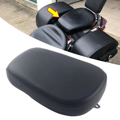 Cojín de asiento de pasajero trasero negro para Yamaha XVS 650 V-Star 650 1998-10 Foto 1 de 4
