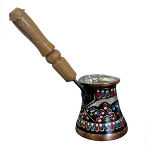 5 Unzen Türkische Kupfer Kaffee Cezve Kanne Handgehämmert in Türkei Turka Турка Джезва - Bild 1 von 7