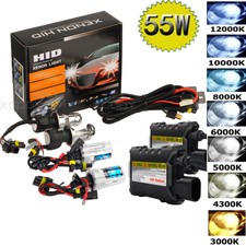 55W HID Xenon Headlight Conversion KIT Bulbs H1 H3 H4 H7 H11 9005 9006 880/881