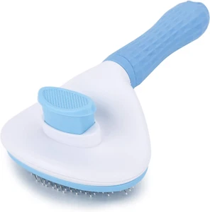 Self Cleaning Slicker Brush, Dog Cat Bunny Pet Grooming Shedding Brush - Easy to - Picture 1 of 12