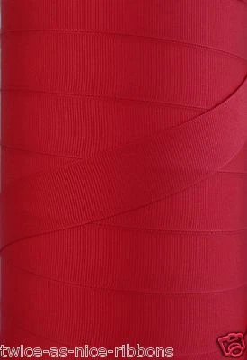 5 YARDS  3/8" 5/8" 7/8" 1.5" SOLID OFFRAY GROSGRAIN RIBBON U PICK COLOR & SIZE 1 - Image 1 of 2