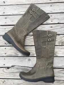 KEEN Riding Boots Baby Bern Tall Olive Green Leather Size 9 US Woman’s - Picture 1 of 13