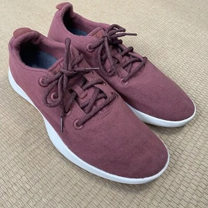 Allbirds Wool Runner Shoes Men’s 12 Maroon Merino Wool Lace Up - Picture 1 of 9