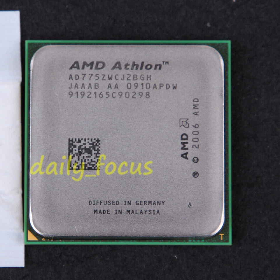 AMD Athlon X2 7750 2.7 GHz AD775ZWCJ2BGH CPU Processor Socket AM2+ 1000 MHz - Image 1 of 2