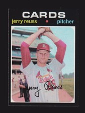 1971 TOPPS #158  Jerry Reuss  ST LOUIS CARDINALS  EX+   A