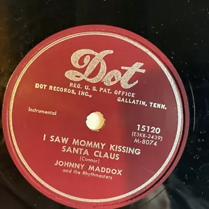 10" 78 RPM-Johnny Maddox-I Saw Mommy Kissing Santa Claus/Rudolph the Red-Nosed - Picture 1 of 4