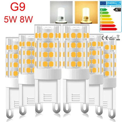 10x G9 Led Birne 5/8W SMD 2835 Führte Energiesparlampen Super Bright AC 220-240V - Bild 1 von 4