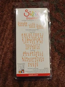 Sizzix Sizzlits Doodle With Dazzle Alphabet Set MPN: 654818 - Picture 1 of 3
