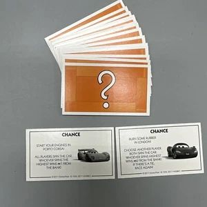 Hasbro Monopoly Cars 2 Replacement Parts Chance Cards Full Set of 16 - Picture 1 of 1