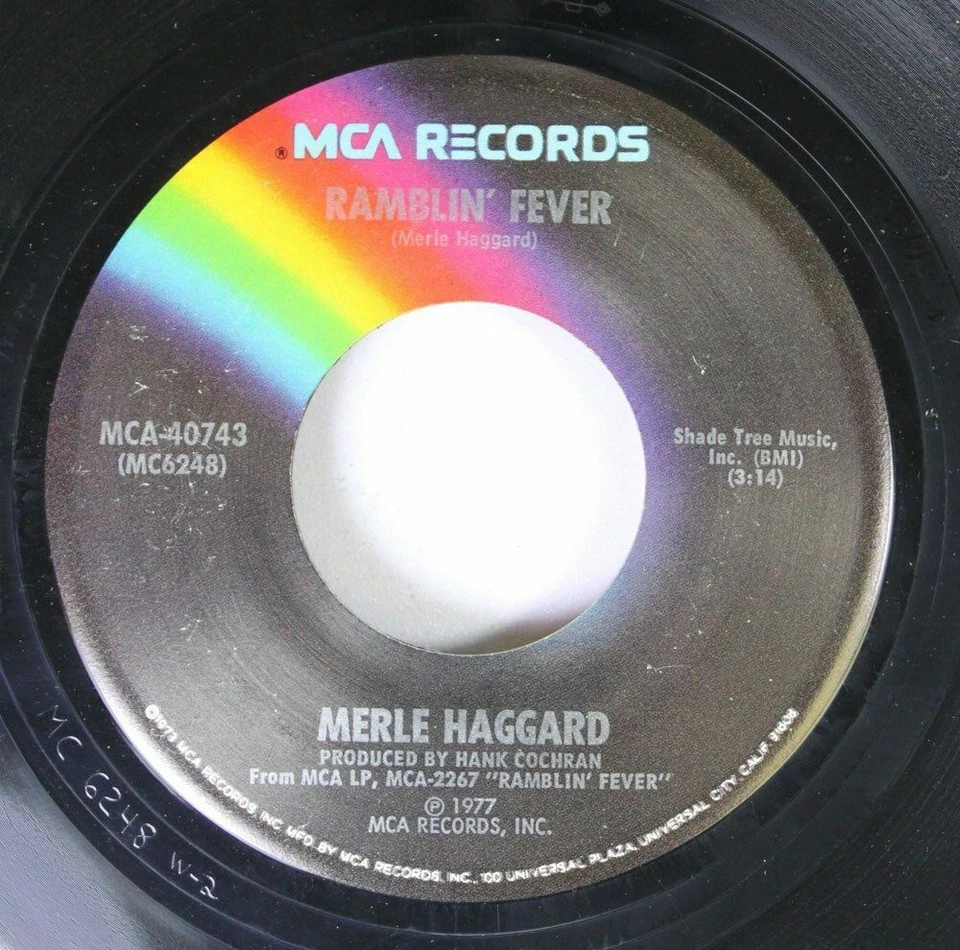 Merle Haggard - Ramblin' Fever / When My Blue Mon Turns To Gold Again VG+ F11 - Image 1 of 1
