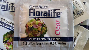 Floralife Cut Flower Food Sachets Clear 3.5g x 40               FREE POSTAGE