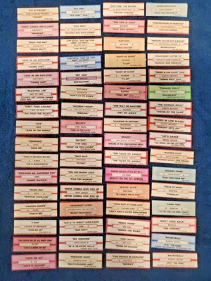 Original Vintage Jukebox Title Strips $1.99ea. You Choose From List. - Image 1 of 4
