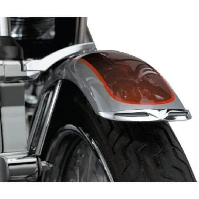 Kuryakyn Chrome Front Fender Tip Leading Edge Fits FXST XL Dyna Models 9012 - Image 1 of 2