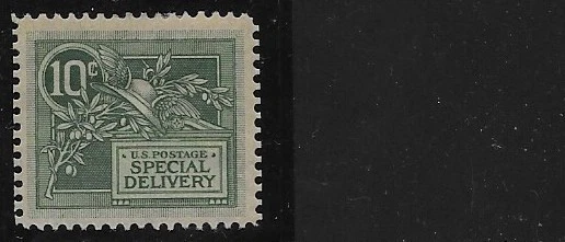 US Scott E7, Special Delivery, 10 Cent Merry Widow's Hat, 1893, , MOG, LH, F/VF - Image 1 of 1
