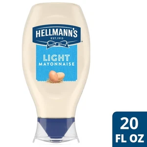 Hellmann's Light Mayonnaise, Sandwichaufstrich Gewürze, 20 fl oz Quetschflasche - Bild 1 von 6