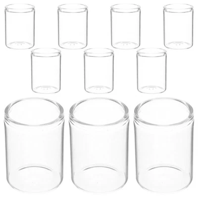  10 Pcs Deko Reagenzglas Vase Glasflaschen Klein Mini-Terrarium Kaktusvase - Bild 1 von 4