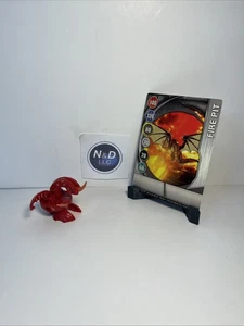 Bakugan Dragonoid B1 Red Pyrus Battle Brawlers W/Card RARE - Picture 1 of 12