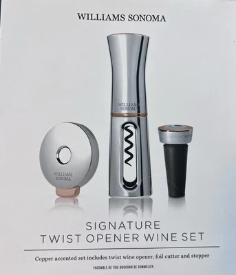 William Sonoma Signature Twist Opener Wine Set. New Originally $159. Price $65 - Image 1 of 4