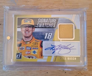 2019 Panini Donruss Racing Signature Swatches Kyle Busch Patch Auto #SS-KB - Picture 1 of 1