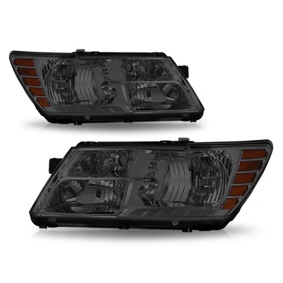 For 2009-2019 Dodge Journey Halogen Headlight Smoke Amber Corner Headlamps 2PCS Foto 1 de 4