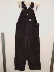 Boy's Carhartt Black Size 10 Bib Overall - Picture 1 of 8