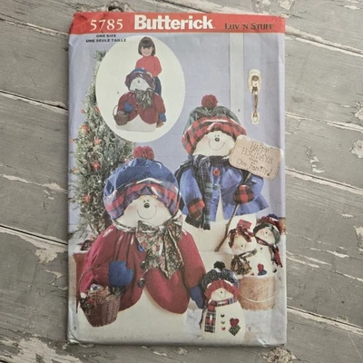 Muñecas Butterick 5785 Snowflake Family muñecos de nieve muñecos de nieve sin cortar  Foto 1 de 3