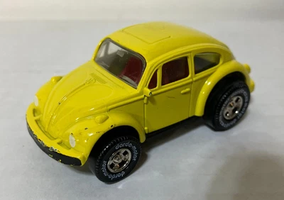 Darda VW Beetle Yellow Motorized Car Pull Back Toy 1/64 car - Image 1 of 4