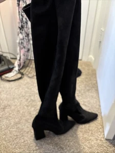 BOTAS CHRISTIAN LOUBOUTIN GAMUZA HASTA EL MUSLO POR ENCIMA DE LA RODILLA Talla 7 - Imagen 1 de 8