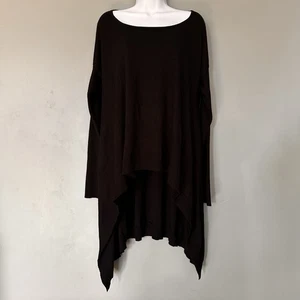 Cyrus Ripp Pullover Langarm asymmetrisch Strick Top Lagenlook Indie Tunika XL - Bild 1 von 6