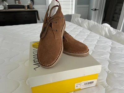 NUEVO Mini Boden Niños US 2 EU 33 Marrón Cuero Con Cordones Botas Desierto Elegantes Informales Foto 1 de 4