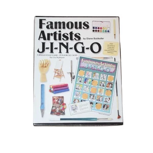 Famous Artists Jingo Complete Bingo Style Game Van Gogh Chagall - Picture 1 of 4