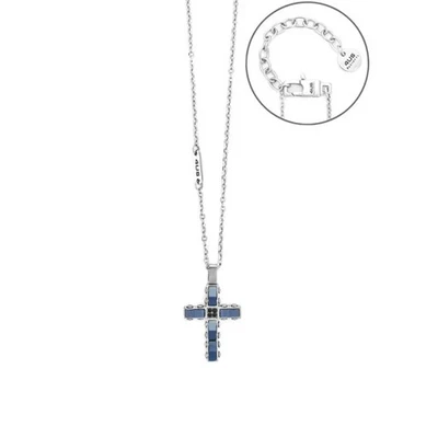 4US CESARE PACIOTTI   COLLANA  CROCE   4US  UOMO ACCIAIO  4UCL7824 - Immagine 1 di 2