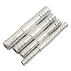 A/C Hose Barb Straight Splice Push In Fitting Aluminium #6 #8 #10 #12 New - Picture 1 of 14