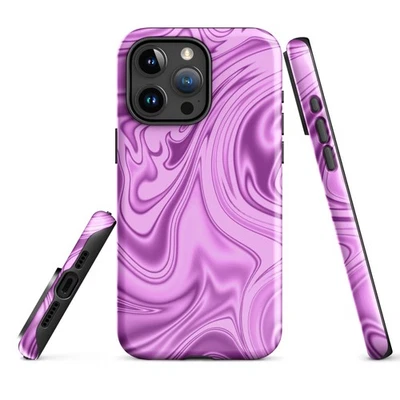 Purple Swirl Tough Case for iPhone® - Image 1 of 4
