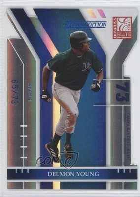 2004 Donruss Elite Extra Edition Status Die-Cut /73 Delmon Young #63 - Image 1 of 2